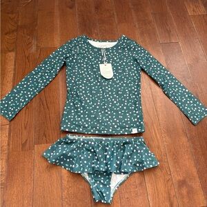 SweetHoney Teal and White Polka Dot Pajama Set